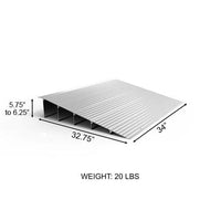 Complete Medical Wheelchairs & Accessories EZ Access Threshold Modular Entry Ramp 6"x32.75"x34"