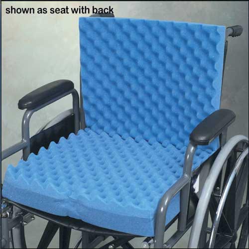 Complete Medical Wheelchairs & Accessories Eggcrate Wheelchair Cushion with Back 18"x32"x3"