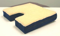 Complete Medical Wheelchairs & Accessories Coccyx Gel Seat Cushion w/ Fleece Top 18"Wx16"D x 3"