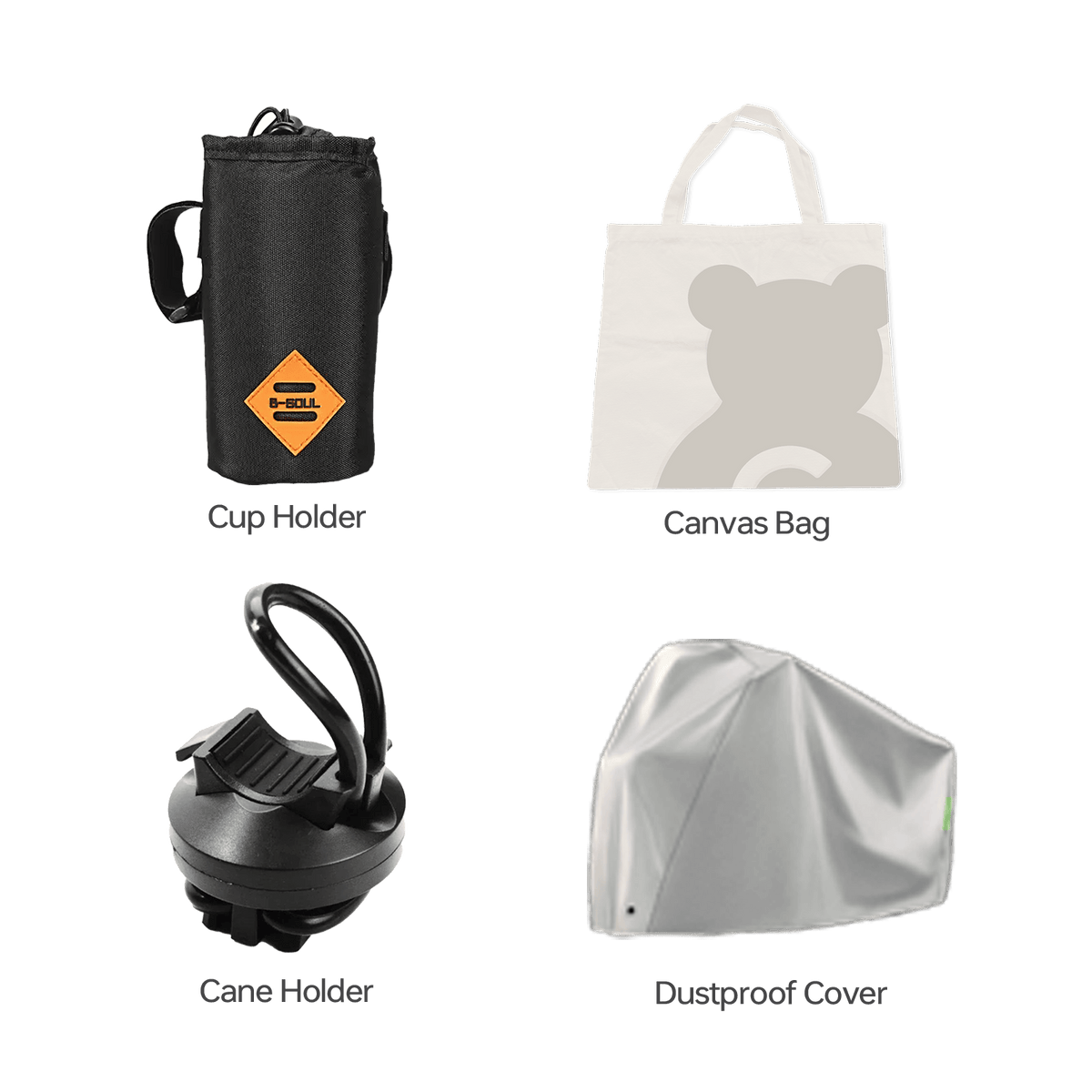 Fold & Travel Mobility Accessories 4-in-1 Accessories Bundle
