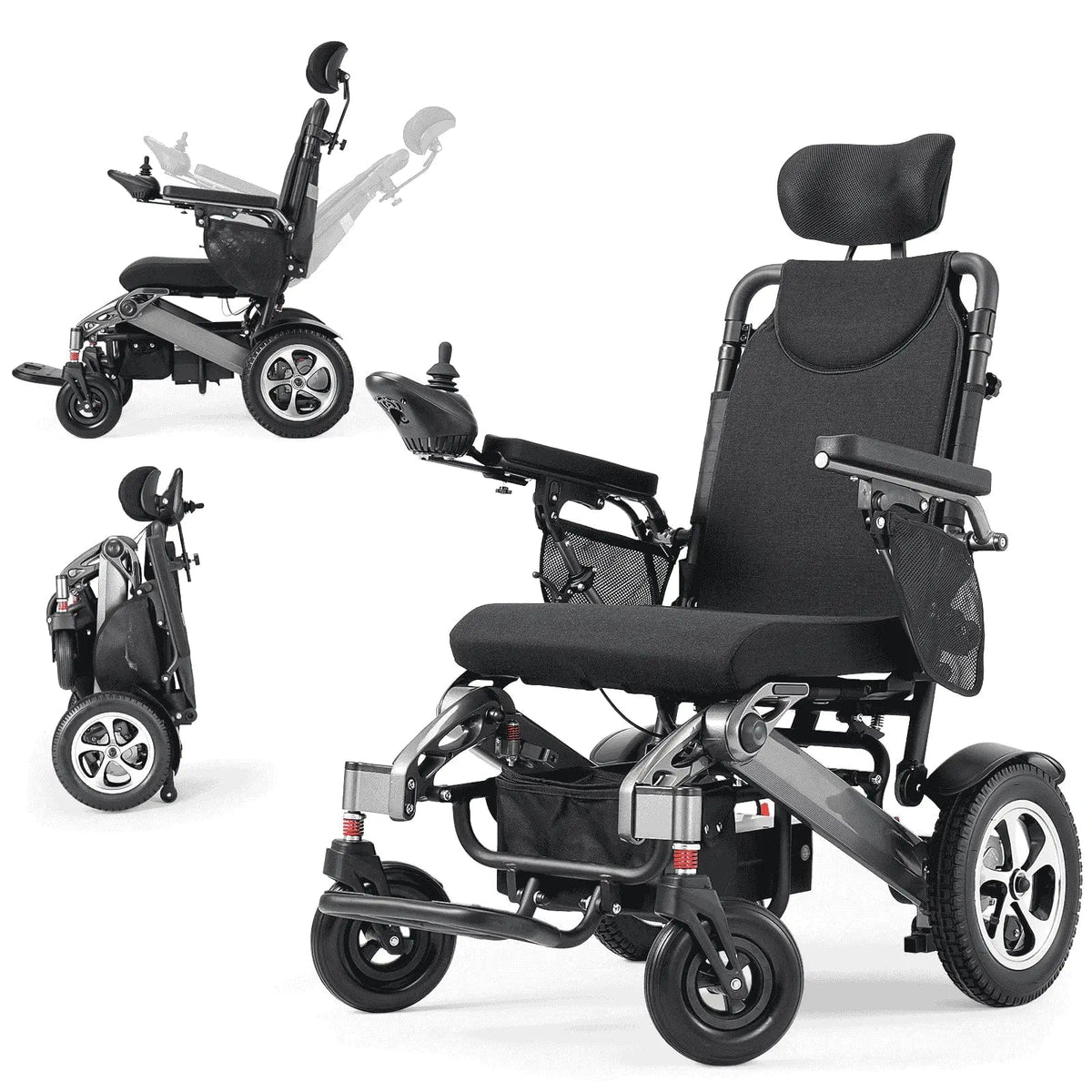 Fold & Travel Mobility accessibility equipment Comfort Reclining Foldable Electric Wheelchairs YL9003 （High capacity）