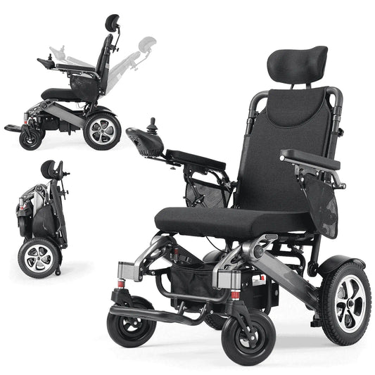 Fold & Travel Mobility accessibility equipment Comfort Reclining Foldable Electric Wheelchairs YL9003 （High capacity）