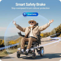 Fold & Travel Mobility accessibility equipment Comfort Reclining Foldable Electric Wheelchairs YL9003 （High capacity）