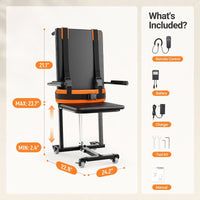 Fold & Travel Mobility accessibility equipment Caregiver-friendly Heavy-Duty 440lbs 4-Wheel Non-Slip Electric Lift Chairs for Elderly