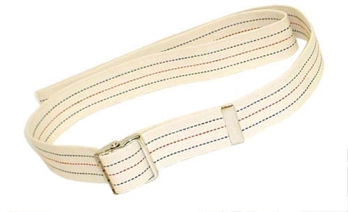 Complete Medical Mobility Products Gait Belt w/Metal Buckle 2x72" Striped
