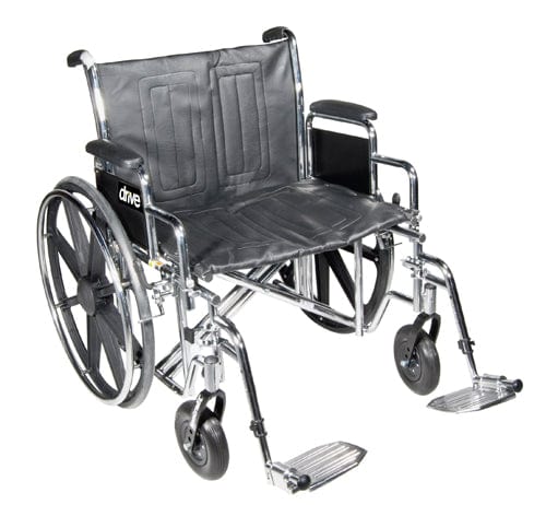 Complete Medical Mobility Products Wheelchair Std Dual-Axle 22" w/Rem Full Arms & S/A Footrest