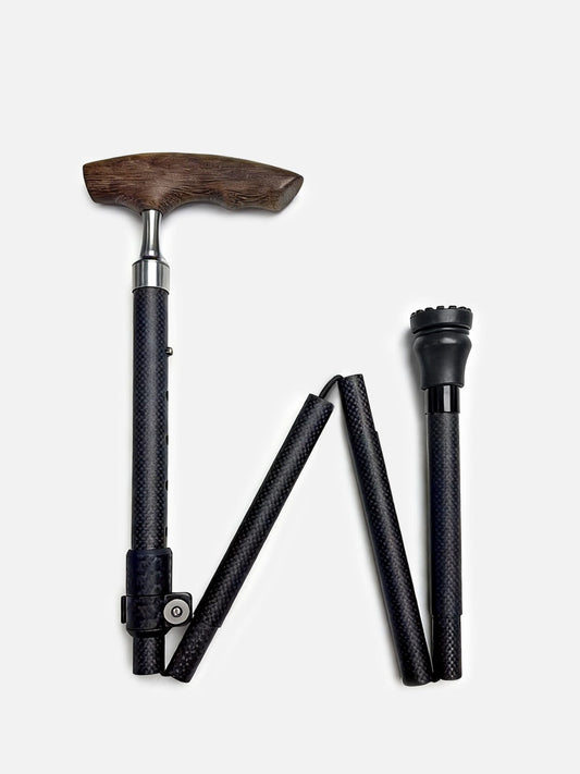 Fold & Travel Mobility Carbon Fiber Cane – Ultra Lightweight Walking Cane for Men & Women | – Model C1