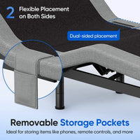 Fold & Travel Mobility Zero Gravity Adjustable Bed Frame with Massage and Wireless Remote