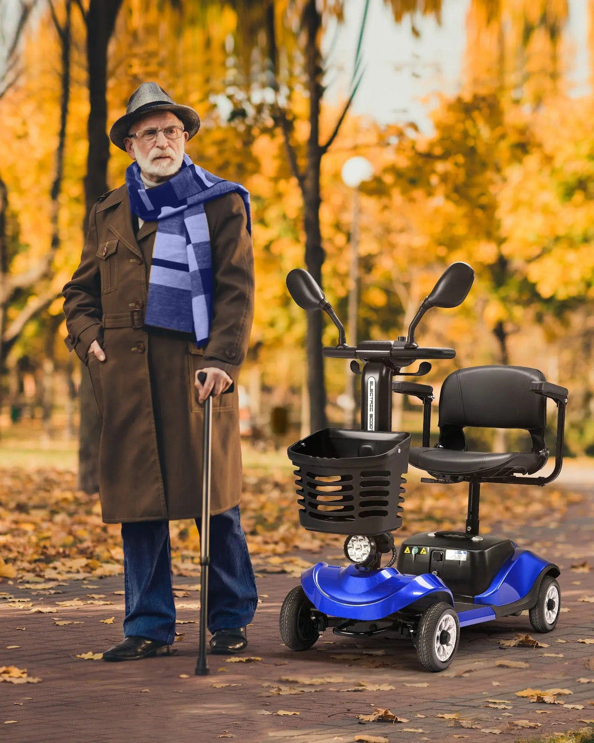 Fold & Travel Mobility accessibility equipment 4 Wheel Scooter with Display YL09B