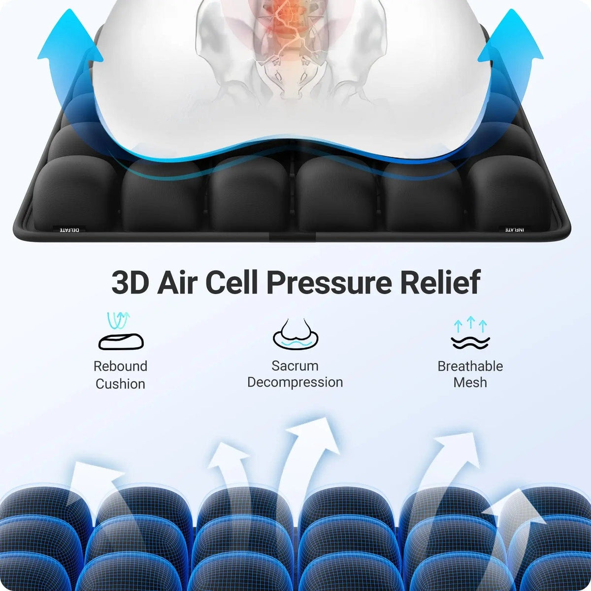 Fold & Travel Mobility accessibility equipment Portable Wheelchair Cushions & Travel Airplane Seat Cushion