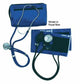 Complete Medical Blood Pressure MatchMates Aneroid Sphyg Kit w/Stethoscope, Royal Blue
