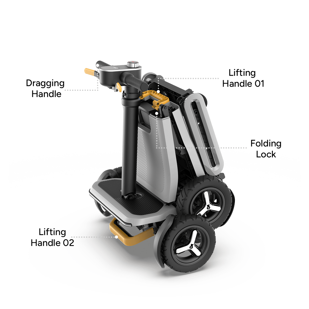Fold & Travel Mobility Mobility Scooter Lightweight Mobility Scooter for Travel & Easy Transport | L5