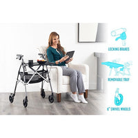 Complete Medical Mobility Products Wonder Indoor Rollator with Tray