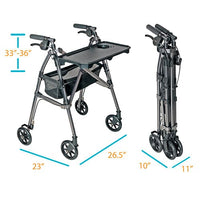 Complete Medical Mobility Products Wonder Indoor Rollator with Tray