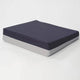Complete Medical Wheelchairs & Accessories Foam Wedge Wheelchair Cushion Navy/Gray,16" x 18" x 4" to 2"