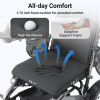 Fold & Travel Mobility accessibility equipment Comfort Reclining Foldable Electric Wheelchairs YL9003 （High capacity）