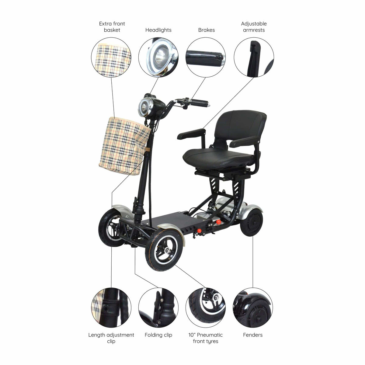 Fold & Travel Mobility Mobility Scooter Refurbished Dragon Mobile EX