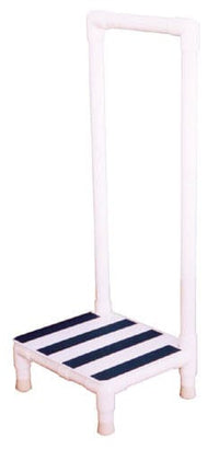 Complete Medical Aids to Daily Living Step Stool, MRI, Single Step PVC, w/Handrail,