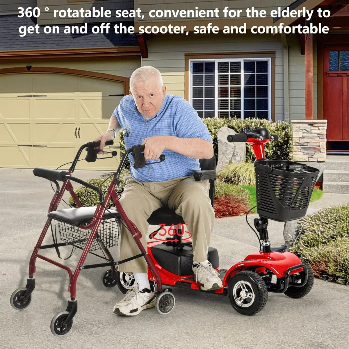 Fold & Travel Mobility accessibility equipment 4 Wheel Travel Scooter W3431