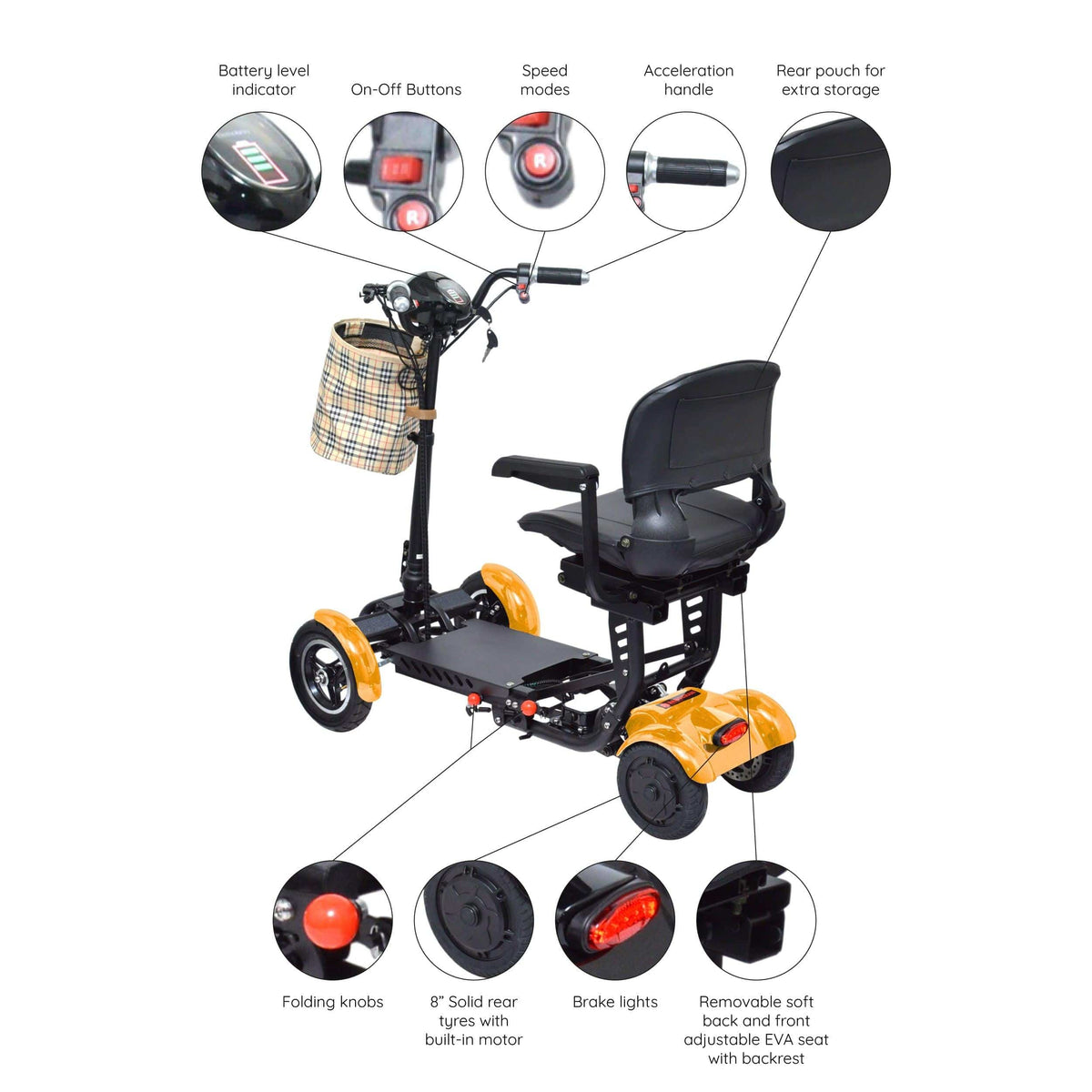 Fold & Travel Mobility Mobility Scooter Refurbished Dragon Mobile EX
