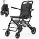Fold & Travel Mobility accessibility equipment Ultra Lightweight Transport Wheelchair for Adults with Telescopic Handle DH01413