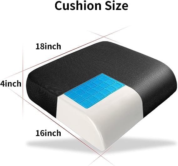 Fold & Travel Mobility Accessories Wheelchair Thick Memory Foam Seat Cushion