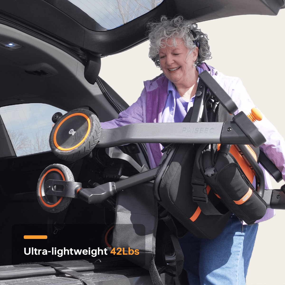 Fold & Travel Mobility Wheelchair Cert Refurbished 2-in-1 W1 – Electric Wheelchair & Smart Walking Aid