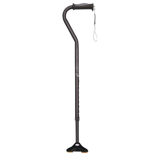 Complete Medical Mobility Products Cane w/ Miniquad Ultra Stable Tip, Black