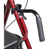 Complete Medical Mobility Products Duet Rollator/Transport Chair Burgundy