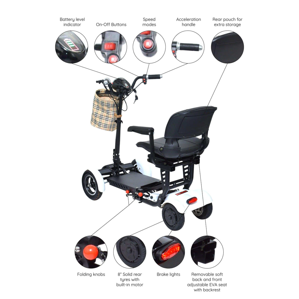 Fold & Travel Mobility Mobility Scooter Refurbished Dragon Mobile EX