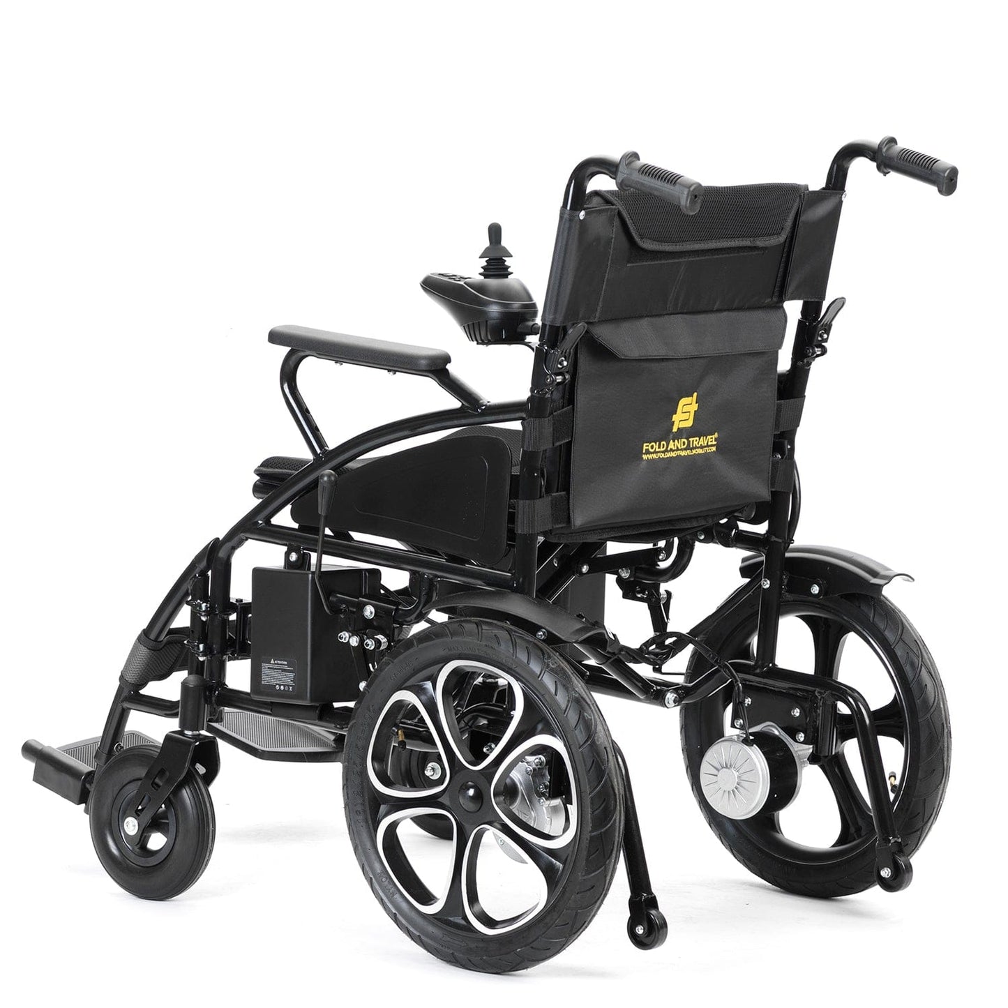 Fold and Travel Electric Wheelchair Electric Wheelchair with Lithium Battery, Electric Power Wheelchair Auto and Manual Mode