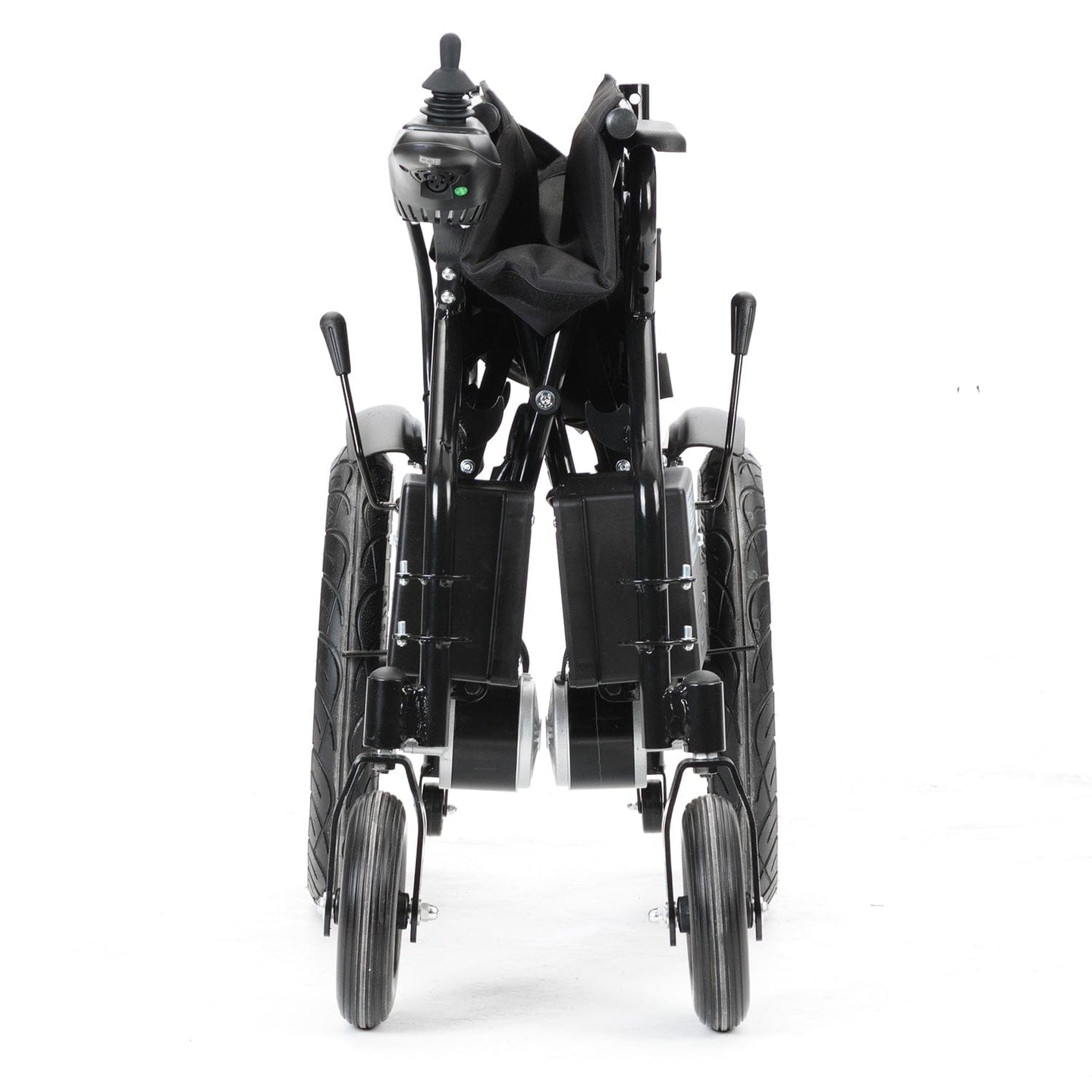 Fold and Travel Mobility & Accessibility Lightweight Foldable Electric Wheelchair with Lithium Battery Power Chair - Red