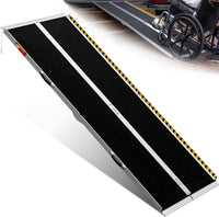 Fold & Travel Mobility Spare Parts Portable Wheelchair Ramp, Non-Slip Aluminum Folding Handicap Ramps, Door Threshold Wheelchair Ramps for Home, Wheel Chair Ramp for Home Steps, Threshold Ramp for Car, Doorways, Curbs, Stairs