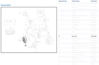 Complete Medical Wheelchairs & Accessories Front/Rear Wheel Assembly for Drive R728 Rollators