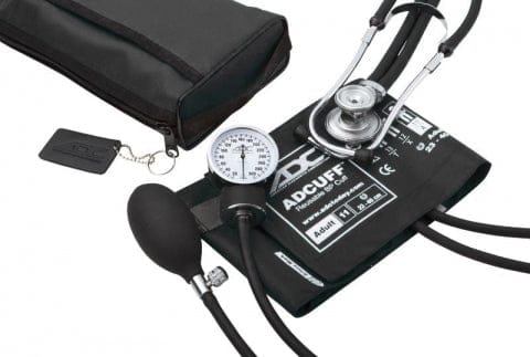 Complete Medical Blood Pressure Pocket Aneroid, Sprague Kit Adult, Black