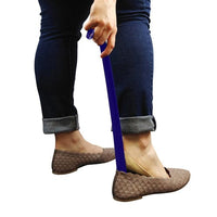 Complete Medical Aids to Daily Living Shoehorn, Plastic, 18" Light Blue, Blue Jay Brand