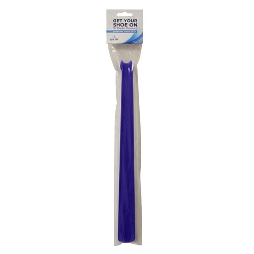 Complete Medical Aids to Daily Living Shoehorn, Plastic, 18" Light Blue, Blue Jay Brand
