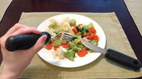 Complete Medical Aids to Daily Living Make Eating Easier Big Grip Utensil Set, Blue Jay Brand