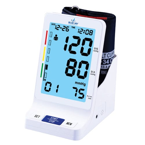 Complete Medical Blood Pressure Blue Jay Perfect Measure Big Digit Talking Dlx BP Monitor