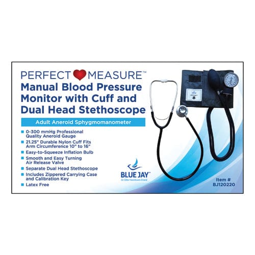 Complete Medical Blood Pressure Perfect Measure Manual Blood Pressure Unit with Stethoscope