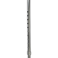 Complete Medical Mobility Products Cane, Round Handle, Blue Jay Silver with Vinyl Comfort Grip