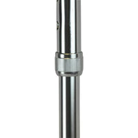 Complete Medical Mobility Products Cane, Round Handle, Blue Jay Silver with Vinyl Comfort Grip
