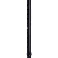 Complete Medical Mobility Products Cane, Soft Foam Offset Handle, Blue Jay, Black with Strap