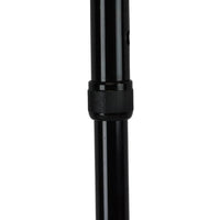 Complete Medical Mobility Products Cane, Soft Foam Offset Handle, Blue Jay, Black with Strap