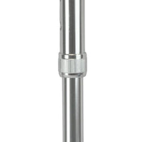 Complete Medical Mobility Products Cane, Soft Foam Offset Handle, Blue Jay, Silver with Strap