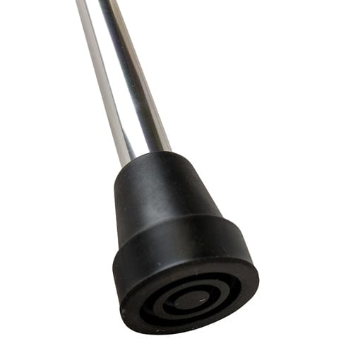 Complete Medical Mobility Products Cane, Soft Foam Offset Handle, Blue Jay, Silver with Strap