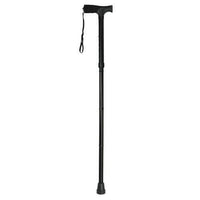 Complete Medical Mobility Products Cane, Folding Blue Jay Black, Pistol Grip, 33" - 37"