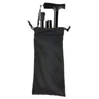 Complete Medical Mobility Products Cane, Folding Blue Jay Black, Pistol Grip, 33" - 37"