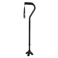 Complete Medical Mobility Products Blue Jay Offset Cane with Quadruple Tip Cane Tip