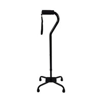 Complete Medical Mobility Products Quad Cane, Large Base, Black by Blue Jay Brand